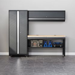 NewAge Products Bold Series Garage in a Box - All-in-one 4-piece Set, Gray