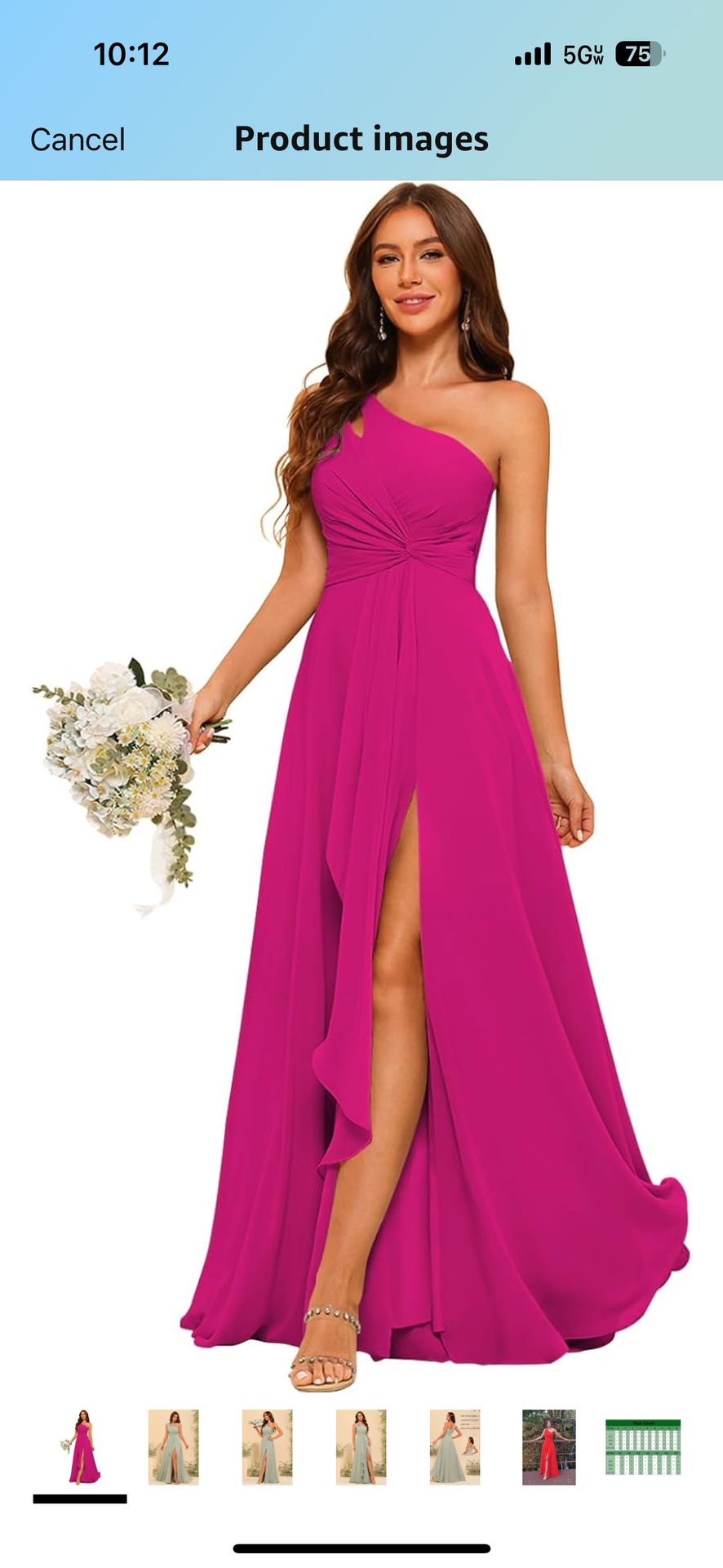 Fuschia bridesmaid Dress