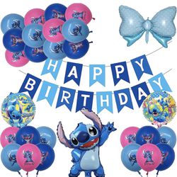 1pcs Stitch Foil Balloon Party Supplies.