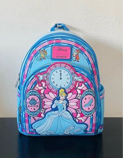 Loungefly Disney Cinderella Stained Glass Portrait Mini Backpack