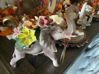 Capodimonte Elephant Statue