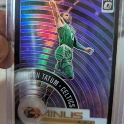 2020-21 Panini Donruss Optic Jayson Tatum #11 Silver Holo Prizm