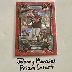 Johnny Manziel Cleveland Browns QB Prizm Short Print Insert Card. 