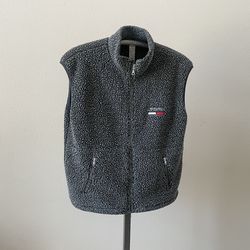 Tommy Hilfiger Gray Sherpa Fleece Vest - Men’s Size L/G