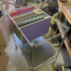 Metal Rolling File Caddy 