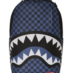 Blue Plaid Sprayground Bookbag