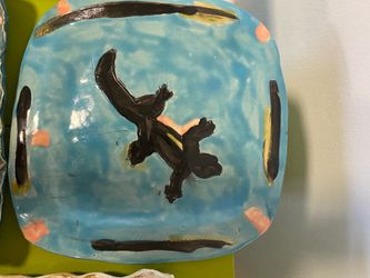 Ceramic handmade  plates art