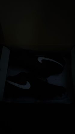 Air Jordan 1 low black and white cleats size 12