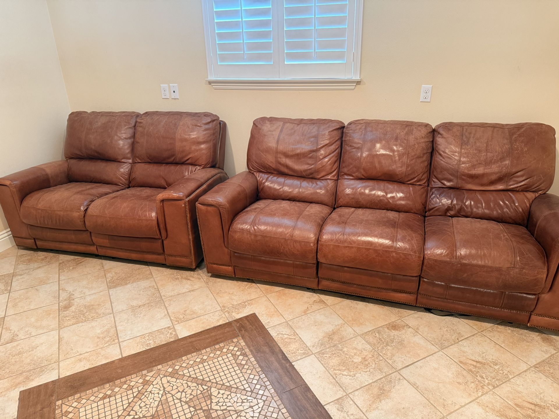 Leather Recliner sofa