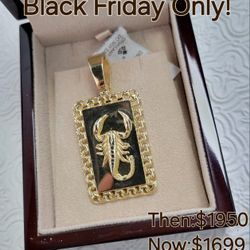 BLACK FRIDAY FINAL SALES 10k & 14k Yellow Gold Pendants