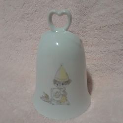 Vintage Precious moments sad clown bell figure 
