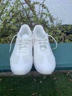 Puma 312997 Women's MONOLITE 2 Spikeless Golf Shoes White/Rose Latte Size 10