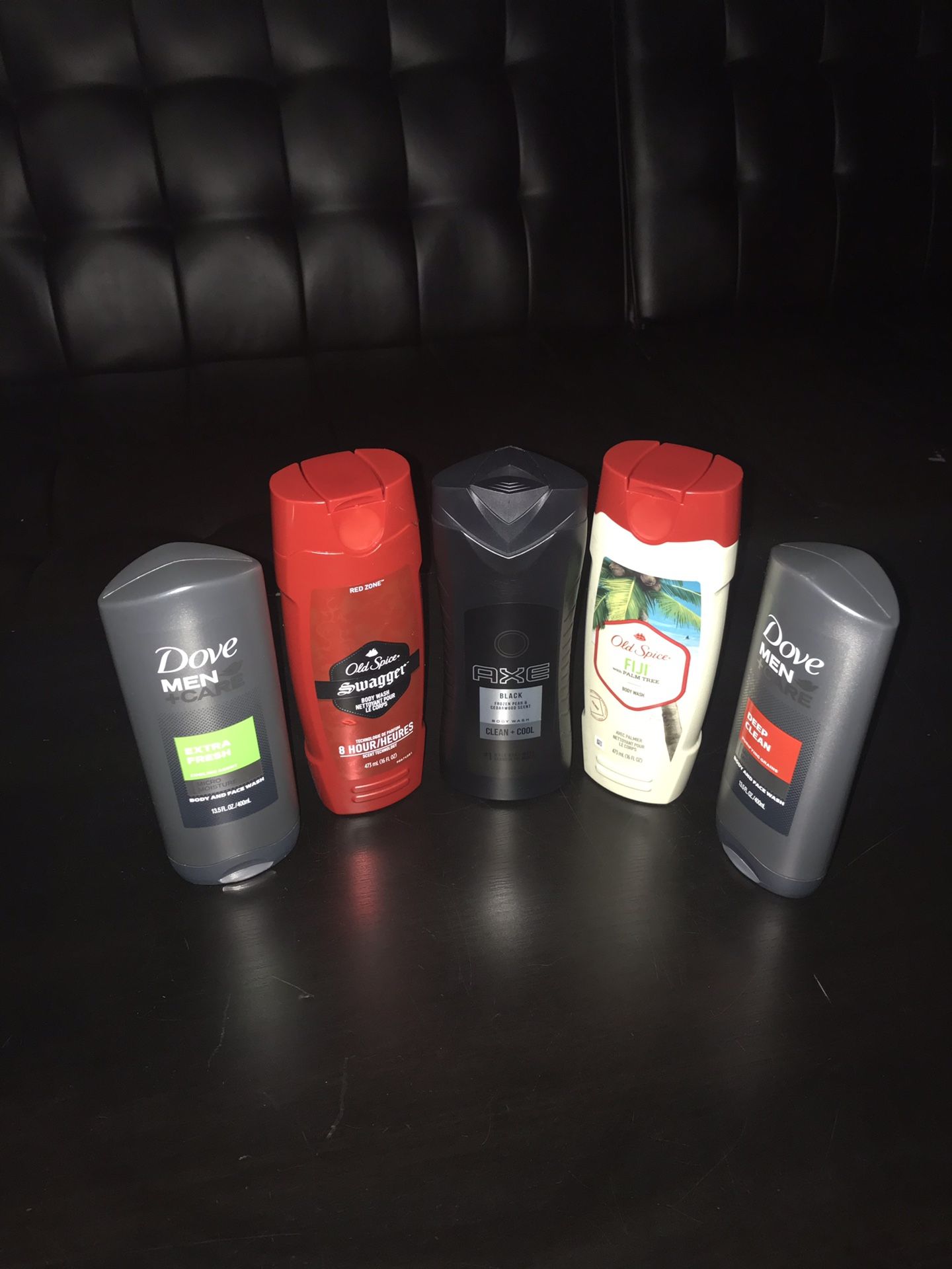 Body wash dove,old spice,axe