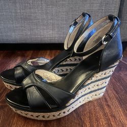 Nine West Black Wedges