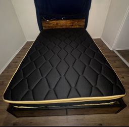 Bed frame and mattress