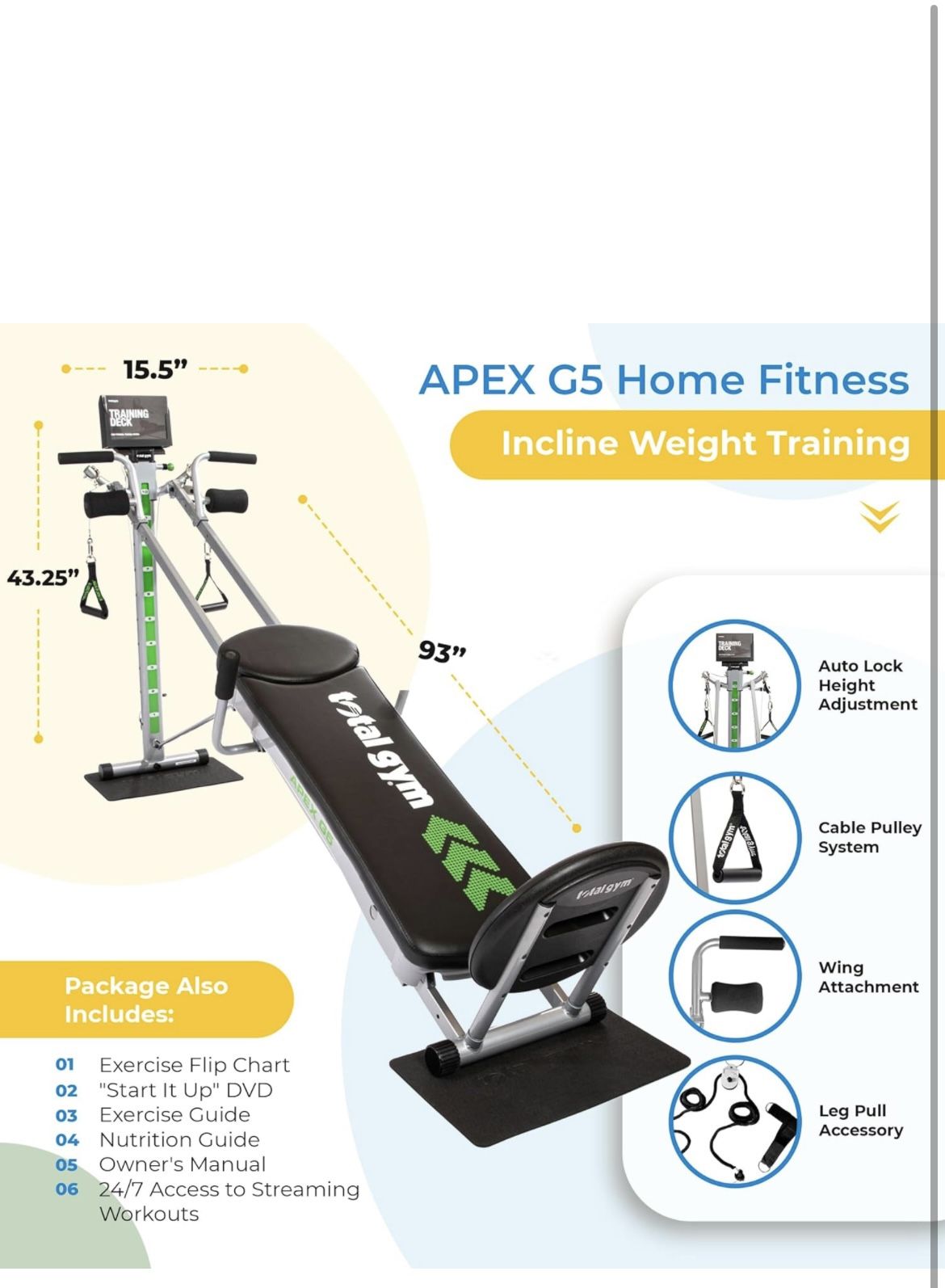 🏋️‍♀️ Total Gym APEX G5 – Brand New in Box!