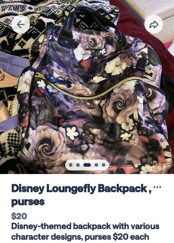 Disney Backpacks Purses $20 Each