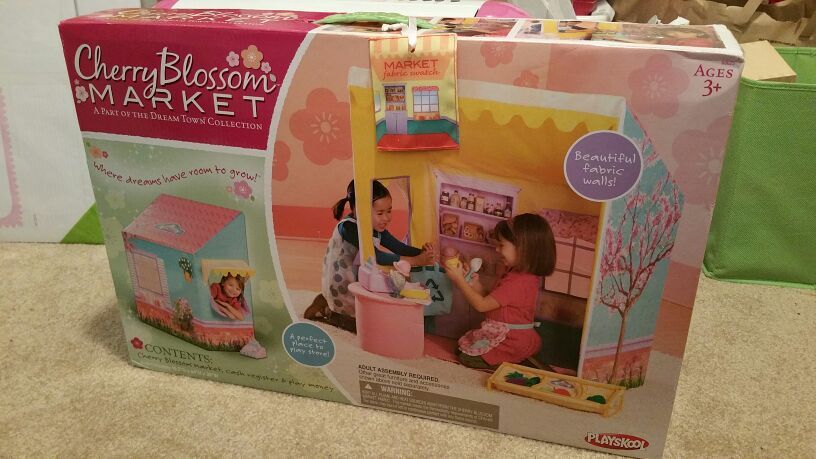 playskool cherry blossom market part of rose petal cottage line - rare