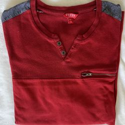 Guess Men’s Short Sleeve T-Shirt, Red XL
