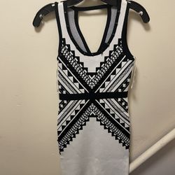 Stylish, Black and White Pattern Corset Top
