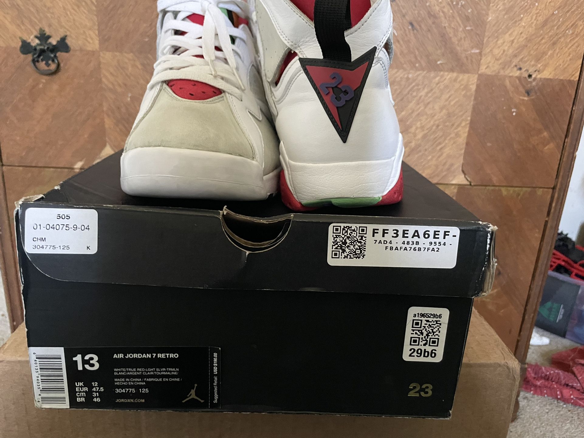 Size 13 Jordan 7 Hare Price Negotiable
