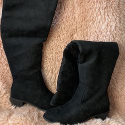 Black Over The Knee Boots (7)