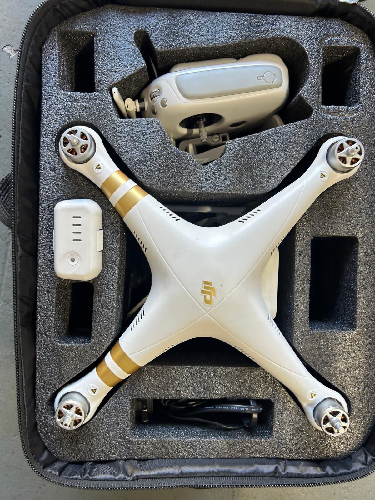DJI Phantom 4k Quadcopter (Aircraft Only) (Includes Gimbal Camera. Excludes Remote, Battery, Charger.