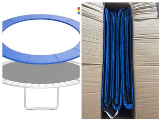NEW Topbuy 12FT,14FT,15FT Trampoline Pad Trampoline Replacement Safety Pad Waterproof Spring Cover Pad Blue