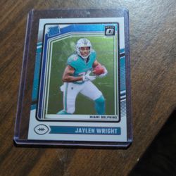 JAYLEN WRIGHT FOOTBALL CARD.