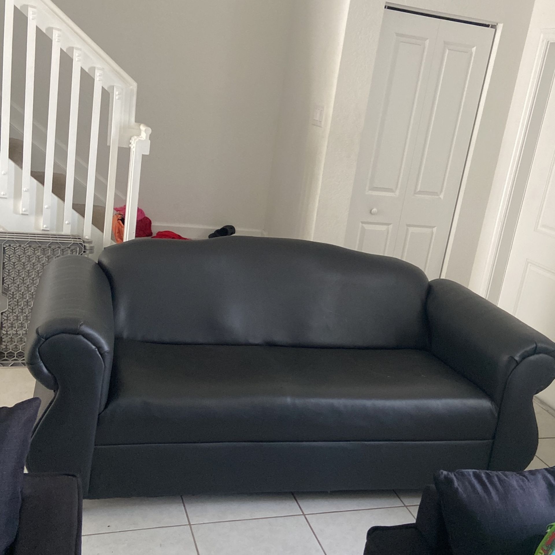 Black Leather Couch