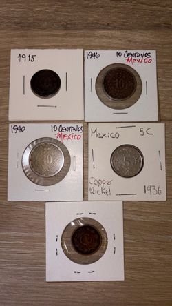 Old Mexican coins