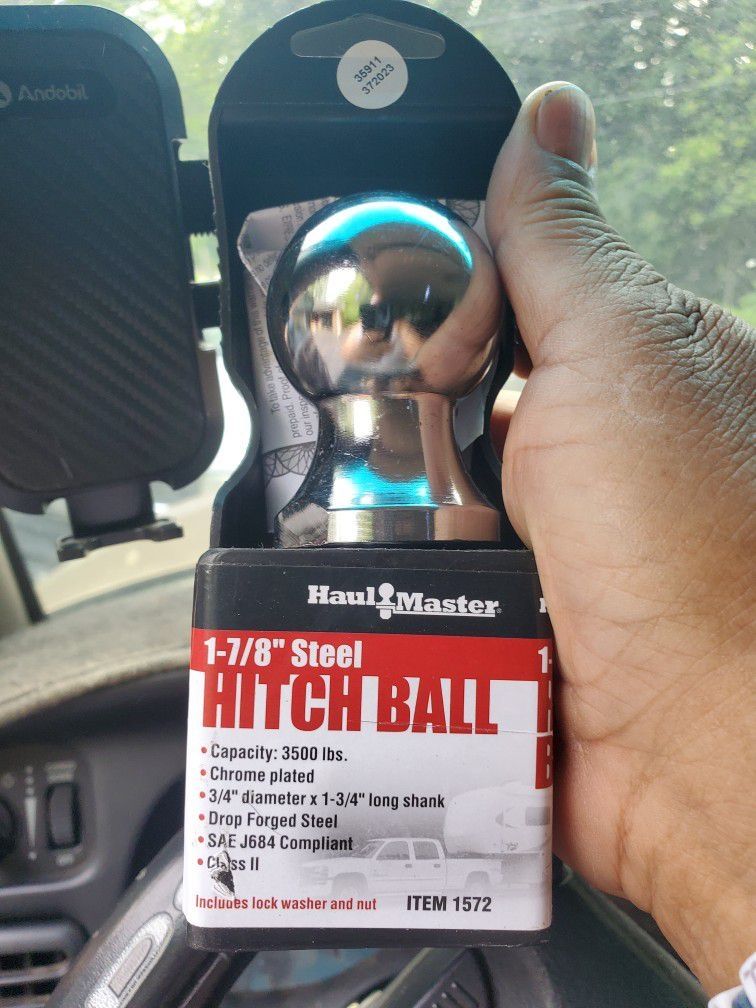 1-7/8 Ball Hitch Chrome For Truck Or Car.