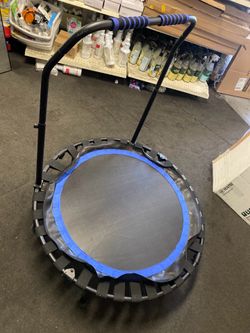 Foldable indoor fitness trampoline