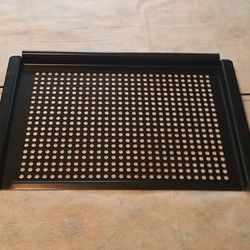 Large Barbecue Grill Tray usable as Vegetable Basket & Fish Grill Basket