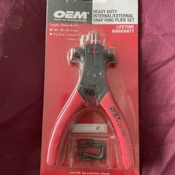 Heavy Duty Internal/external Snap Ring Plier Set