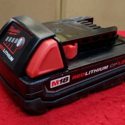 Milwaukee 18V M18 RedLithium CP 1.5Ah Battery Pack - Battery Only - No Charger - No Tool - Working 