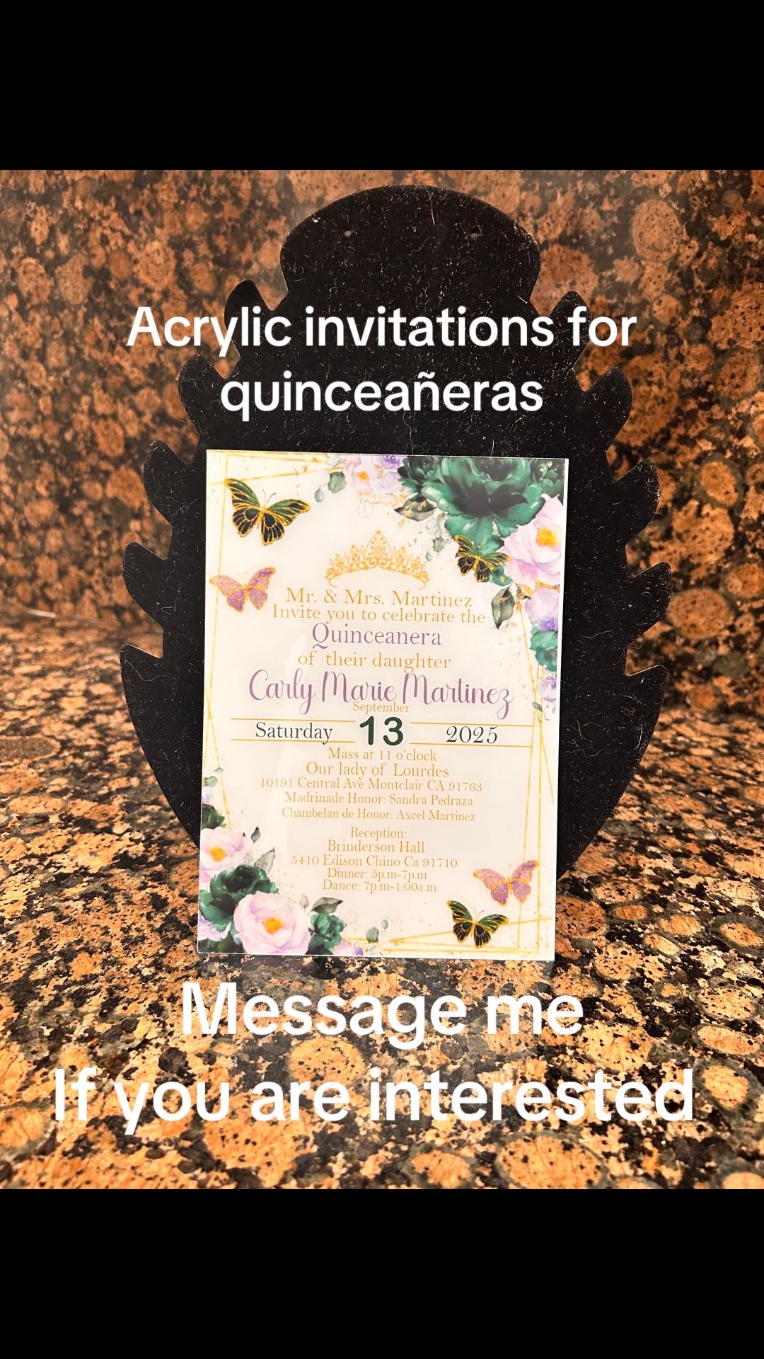 Acrylic Invitation