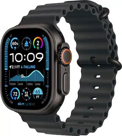 Apple Watch Ultra 2 black With Dark Green Band