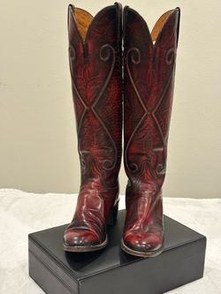 Lucchese Black Cherry 1883 Western Boot