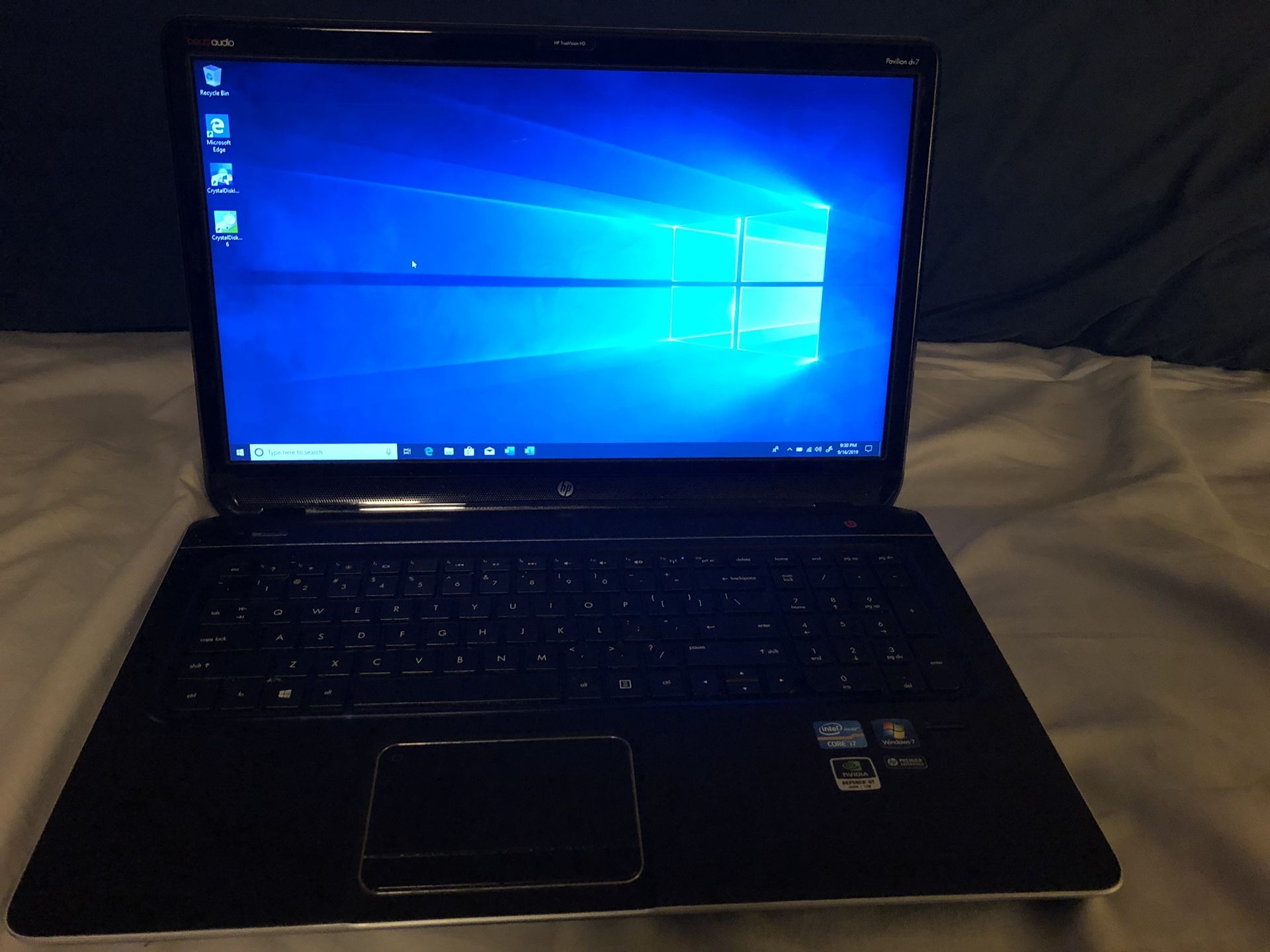 HP 17inch DV7t Entertainment PC i7 8GB 500GB SSD