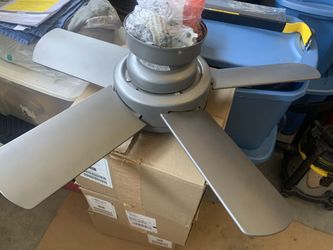 Hunter Ceiling Fan 30” Matte Silver