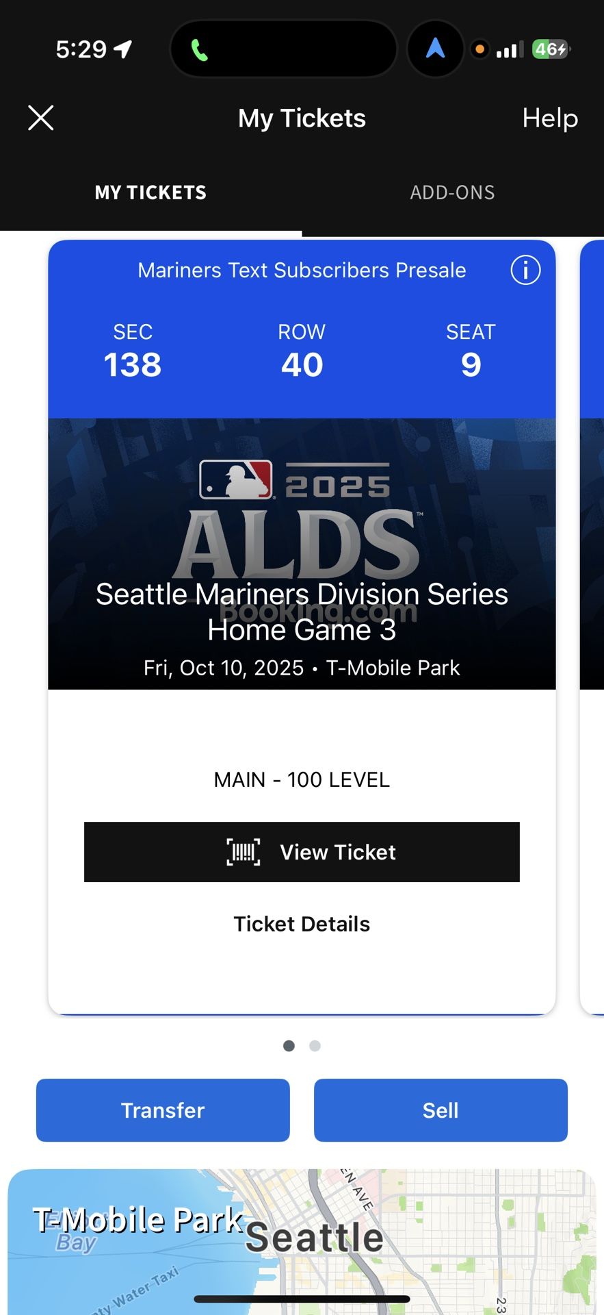 Mariners vs. Tigers Game 5