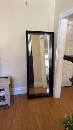 Full Length Floor Mirror Black Frame