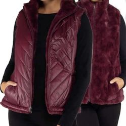 Size M - Women's Reversible Insulated Puffer Vest