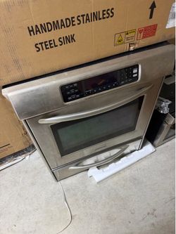 GE glass cook top stove oven