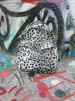 Supreme cheetah print backpack
