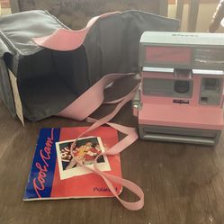 Vintage Polaroid Cool Cam 600   Pink Mint Cond 