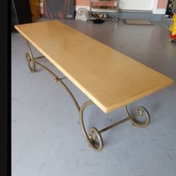 Metal Frame Dining Room Bench 