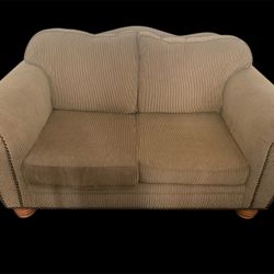 Love Seat Sofa With Wooden Legs