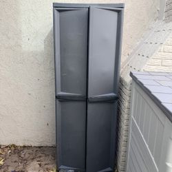 Resin Plastic Storage Cabinet with Double Doors